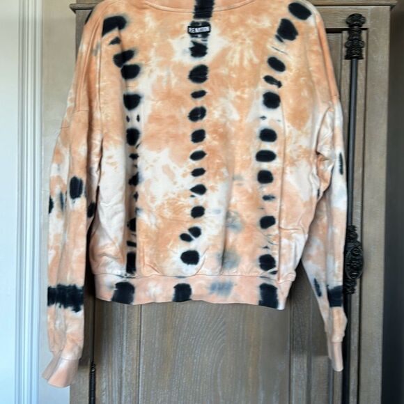 PE Nation Score Runner Sweatshirt Coral Gold Tie Dye size small/ petite - Picture 11 of 13